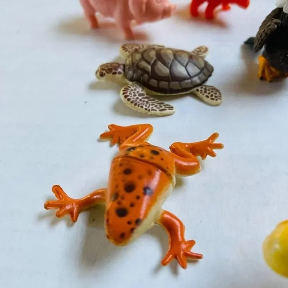 Assorted Animal Kids Toy 9 Pieces‎ Turkey Pig Frog Dinosaur Cat Turtle Learning